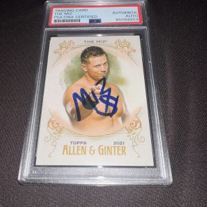 The Miz Signed 2021 Topps WWE Trading Card Allen & Ginter PSA/DNA