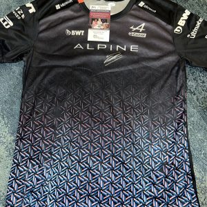 Esteban Ocon Signed Alpine T Shirt Formula 1 Star JSA Auth