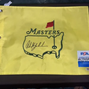 Phil Mickelson Official Undated Masters Flag Augusta 3x Champion Legend PSA/DNA
