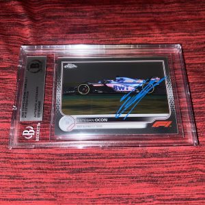 Esteban Ocon Signed 2022 Topps Chrome Card Alpine Star Beckett Slab