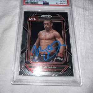Urijah Faber Signed 2023 Panini Prizm UFC Trading Card PSA/DNA #2