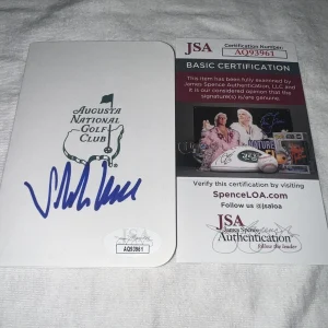 Viktor Hovland Signed Masters Scorecard PGA Superstar Champion JSA Auth #3