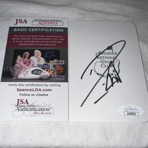 Danny Willett Signed Masters Scorecard PGA Masters Champion 2016 JSA Auth #4