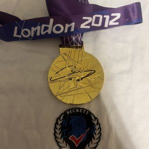 Andy Murray Signed 2012 London Olympics Replica Gold Medal Tennis Great BAS #2