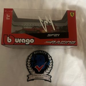 Carlos Sainz Signed Official Ferrari 1:43 Model Car 2022 Superstar Beckett