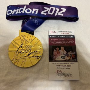 Carli Lloyd Signed 2012 London Olympics Replica Gold Medal Soccer JSA Auth