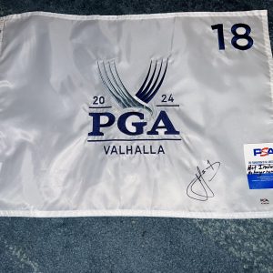 Cameron Cam Smith Signed Official 2024 PGA Championship Flag Valhalla Golf PSA 4