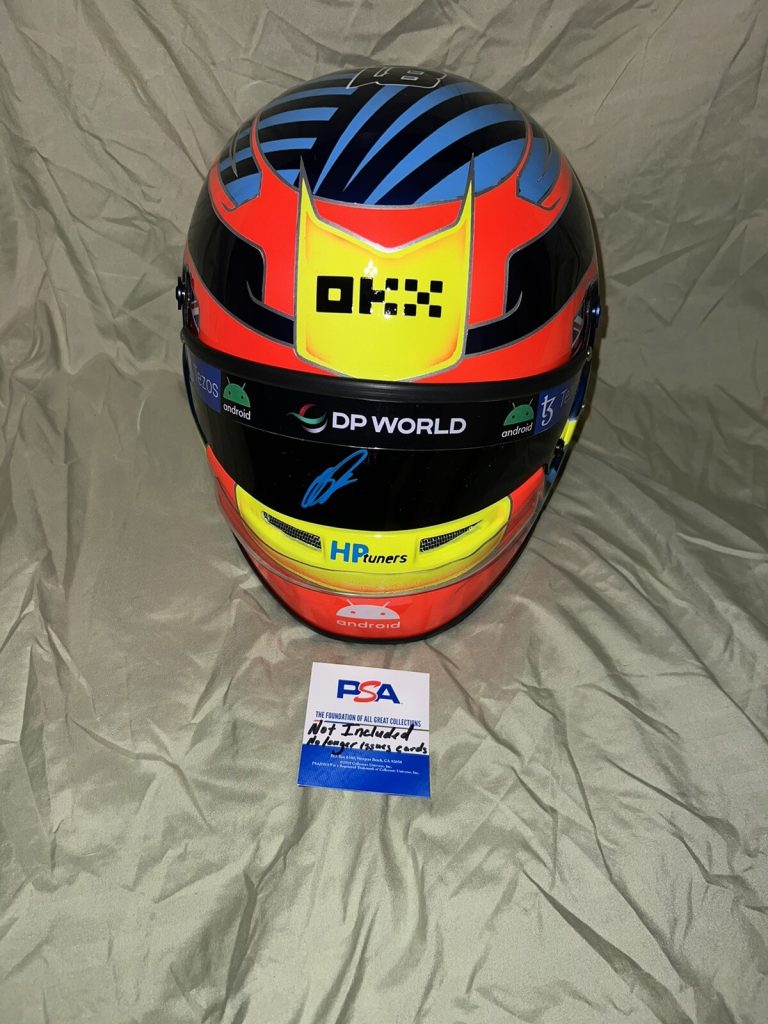 Oscar Piastri Signed 1:1 Full Size Helmet Replica 2023 Season Mclaren PSA/DNA