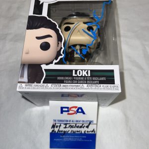 Tom Hiddleston Signed Official Loki Funko Pop Marvel Movies PSA/DNA #2