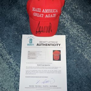 Donald Trump Signed Make America Great Again Hat 45th President Beckett