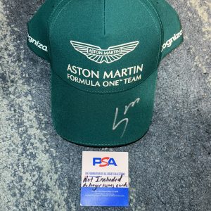 Lance Stroll Signed Official Aston Martin Racing Hat Superstar Driver PSA/DNA