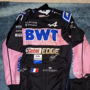 Esteban Ocon Signed Full Size Alpine 2024 Season Race Suit Legend PSA/DNA