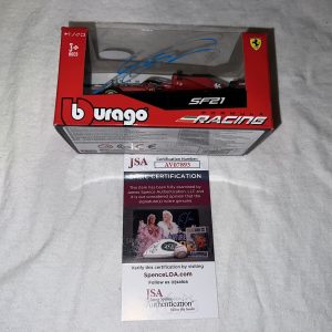 Charles Leclerc Signed Official Ferrari 1:43 Car Star Driver Monaco JSA Auth #3