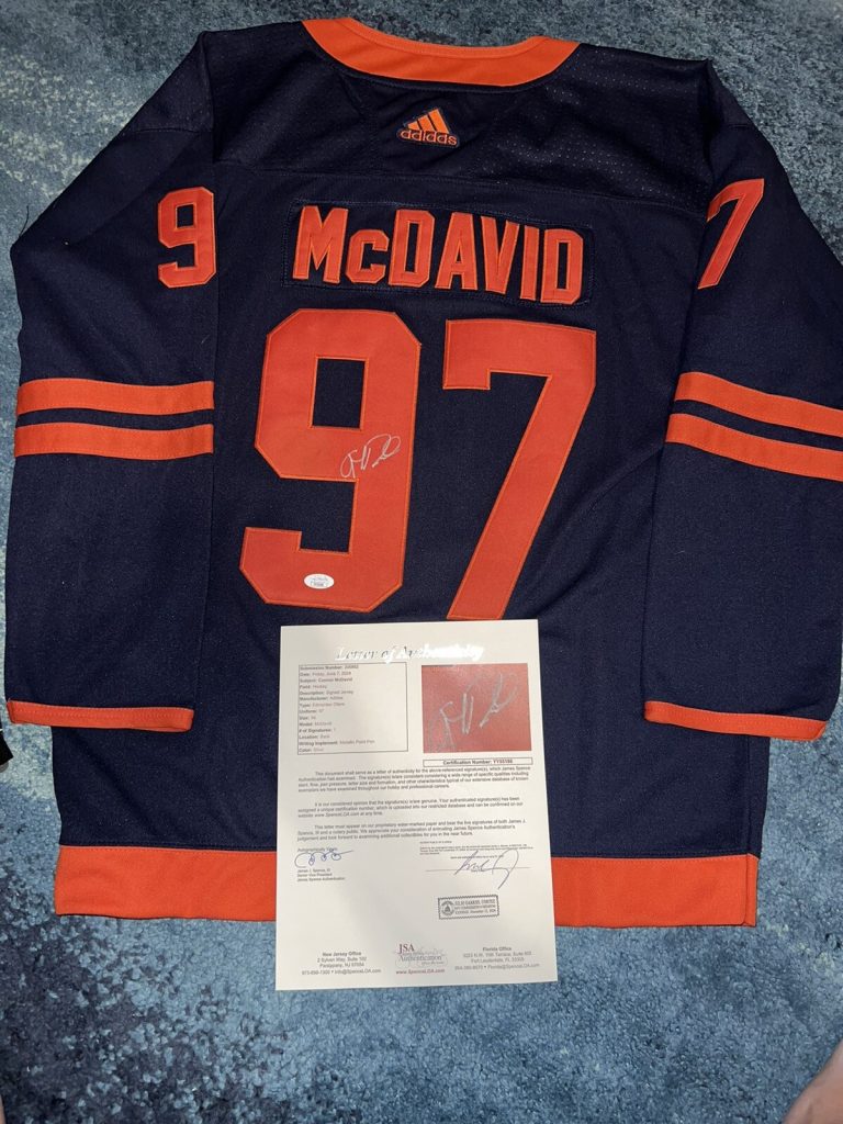 Connor McDavid Signed Edmonton Oilers Jersey 2015 #1 Pick Superstar JSA LOA
