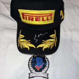 Lance Stroll Signed Pirelli Podium Hat Aston Martin Star Future Champ Beckett #2