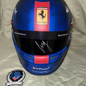 Carlos Sainz Signed 1:1 Full Size Helmet Replica 2024 Miami GP Ferrari Beckett