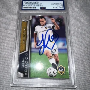 Landon Donovan Signed Official 2007 Upper Deck MLS #64 Trading Card PSA/DNA