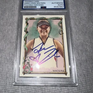 Anna Leigh Waters Signed Official 2023 Allen & Ginter #295 Trading Card PSA #2
