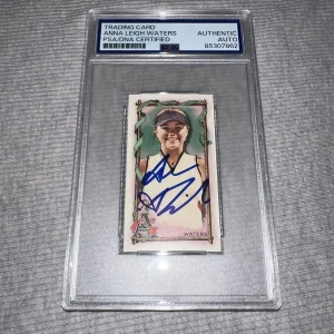 Anna Leigh Waters Signed Official 2023 Allen & Ginter #295 Mini Trading Card PSA