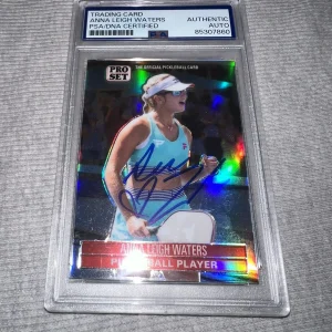 Anna Leigh Waters Signed Official 2023 Leaf Pro Set Trading Card Star PSA/DNA
