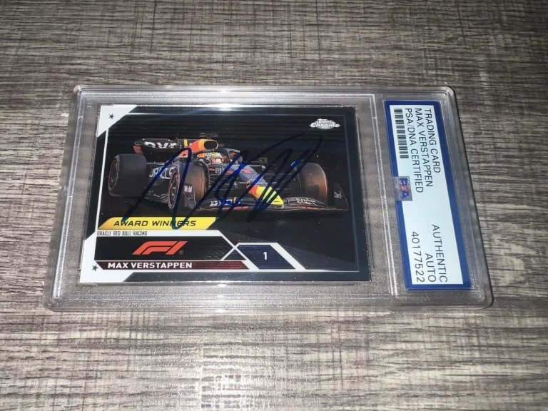 Max Verstappen Signed 2023 Topps Chrome F1 Card #189 Red Bull Racing PSA/DNA