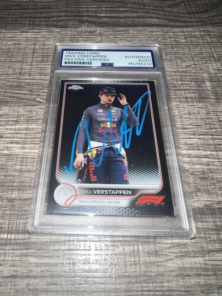 Max Verstappen Signed 2022 Topps Chrome F1 Card #2 Red Bull Racing PSA/DNA