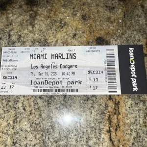 Shohei Ohtani 50/50 Official Ticket Stub 9/19/2024 LA Dodgers Seat 17 #3