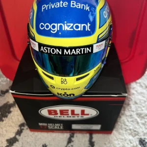 Fernando Alonso Official 2023 Season Mini Helmet 1:2 Aston Martin Legend