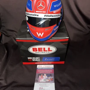 George Russell Signed Official 2021 Season Mini Helmet 1:2 Mercedes JSA Auth #2