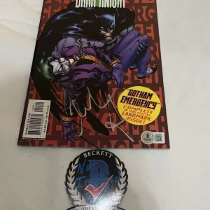 Christian Bale Signed Official DC The Dark Knight Comic Book Legend Beckett #14