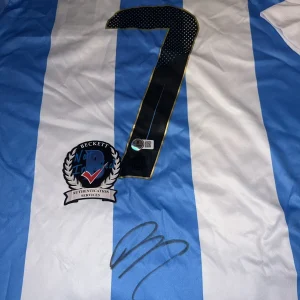 Rodrigo De Paul Signed Argentina Jersey 2022 World Cup Champions Legend Beckett