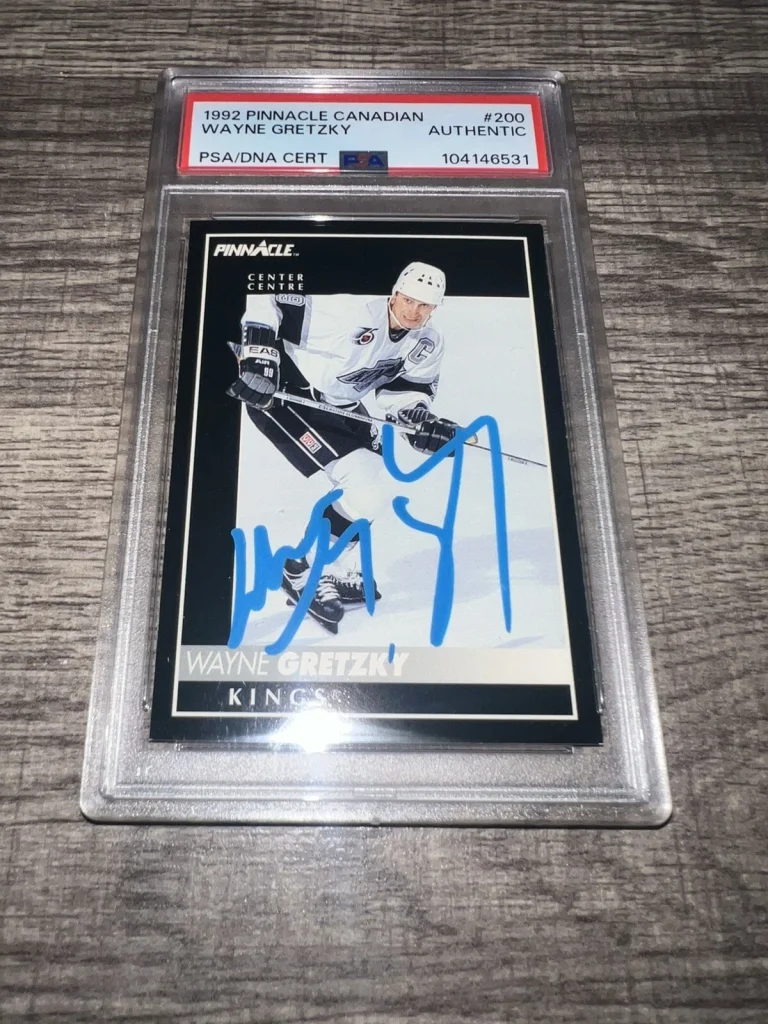 Wayne Gretzky Signed 1992 Pinnacle Canadian Trading Card Great One PSA/DNA
