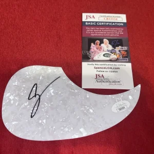 AJ McLean Signed Acoustic Pickguard Backstreet Boys Music Superstar JSA Auth #2