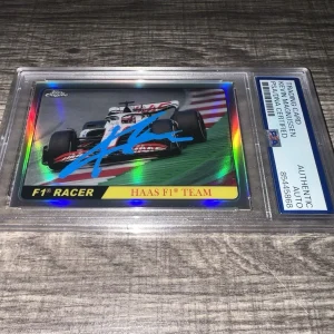 Kevin Magnussen Signed 2022 Topps Chrome Refractor F1 Card #T68-KM Haas PSA/DNA