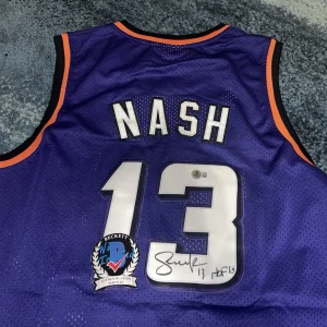 Steve Nash Signed Phoenix Suns Jersey All Star Hall Of Fame 2x MVP Beckett