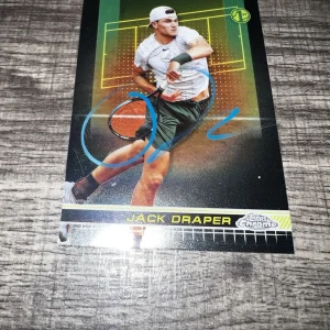 Jack Draper Signed 2024 Topps Chrome Trading Card 1st Tennis Superstar