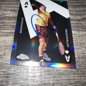 Denis Shapovalov Signed 2024 Topps Chrome Aces Trading Card Tennis Superstar