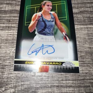 Emma Navarro Signed 2024 Topps Certified Auto Chrome Trading Card Tennis Star
