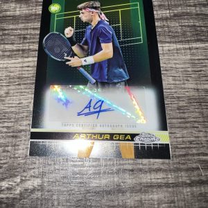 Arthur Gea Signed 2024 Topps Certified Auto Chrome Trading Card 1st Tennis Star