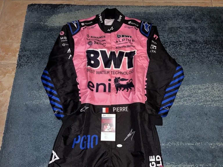 Pierre Gasly Signed Full Size Alpine 2025 Season Race Suit Legend JSA Auth