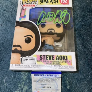 Steve Aoki Signed Official Funko Pop Vinyl Figure World Famous DJ PSA/DNA #2