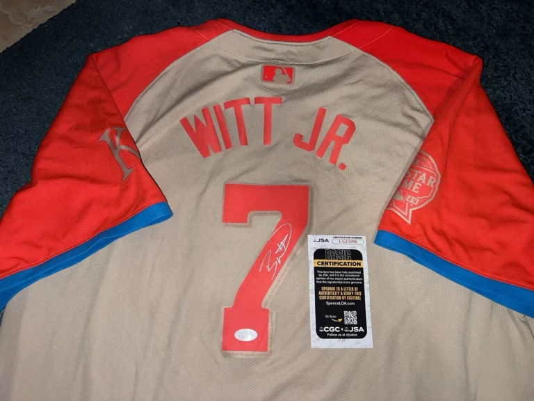 Bobby Witt Jr Signed 2024 All Star Jersey Kansas City Royals 1st ASG JSA Auth