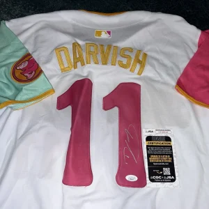 Yu Darvish Signed San Diego Padres Jersey All Star Ace JSA Auth #2