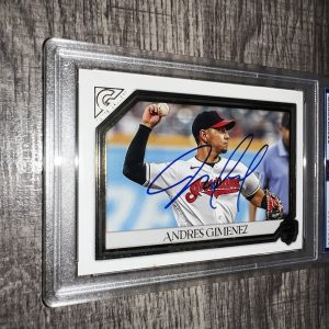 Andres Gimenez Signed 2021 Topps Gallery Trading Card Rookie Indians PSA/DNA