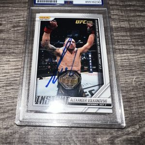 Alexander Volkanovski Signed UFC 276 Panini Instant Trading Card Champ PSA #2