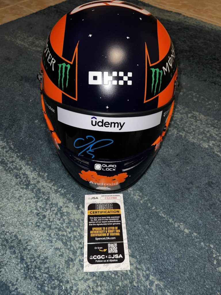 Oscar Piastri Signed 1:1 Full Size Helmet 2024 Australian GP McLaren JSA Auth