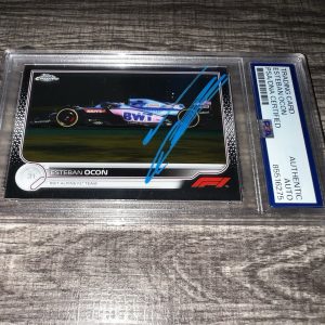 Esteban Ocon Signed 2022 Topps Chrome F1 Trading Card #116 Alpine PSA/DNA