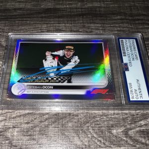 Esteban Ocon Signed 2022 Topps F1 Trading Card #161 Refractor Alpine PSA/DNA