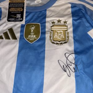 Angel Di Maria Signed Argentina Jersey 2022 World Cup Champs JSA Auth