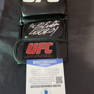 Alex Caceres Signed UFC Boxing Glove Champion UFC Bruce Leeroy Beckett